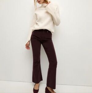 Veronica Beard Plum Carson Ankle Flare Cord Size 30 MSRP $278 BNWT